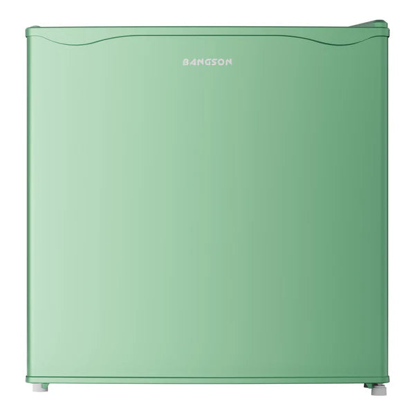 BANGSON 1.6 Cu.Ft Compact Refrigerator with Freezer, Energy Saving & Low Noise Mini Fridge for Office, Dorm, Bedroom - Adjustable Temp, Reversible Door, ,Green