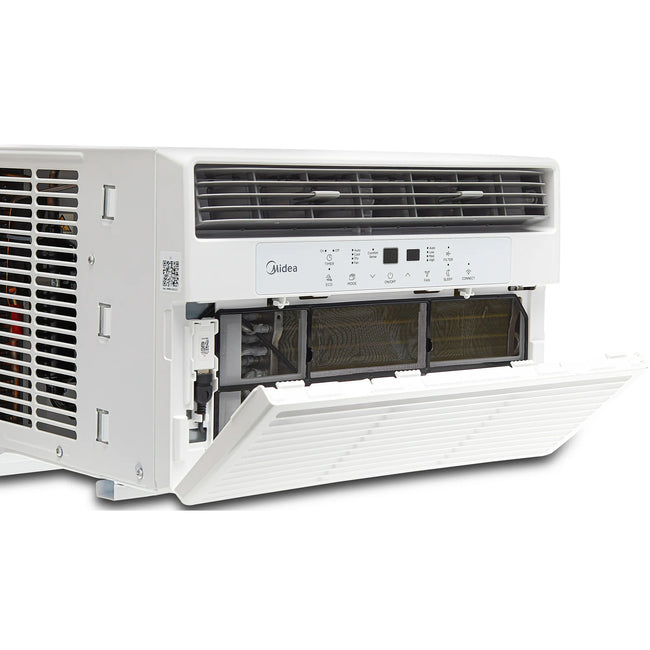 Midea 10,000 BTU 115V Smart Window AC with Comfort Sense Remote, White, MAW10S1WWT-T